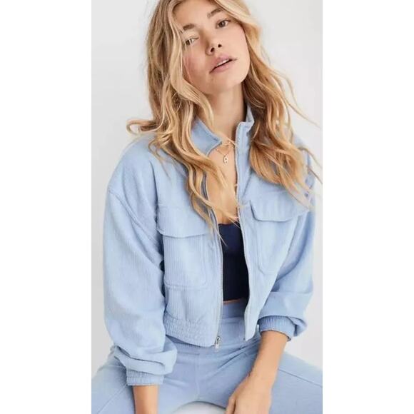 Aerie Jackets & Blazers - Aerie Groove-On Velour Jacket